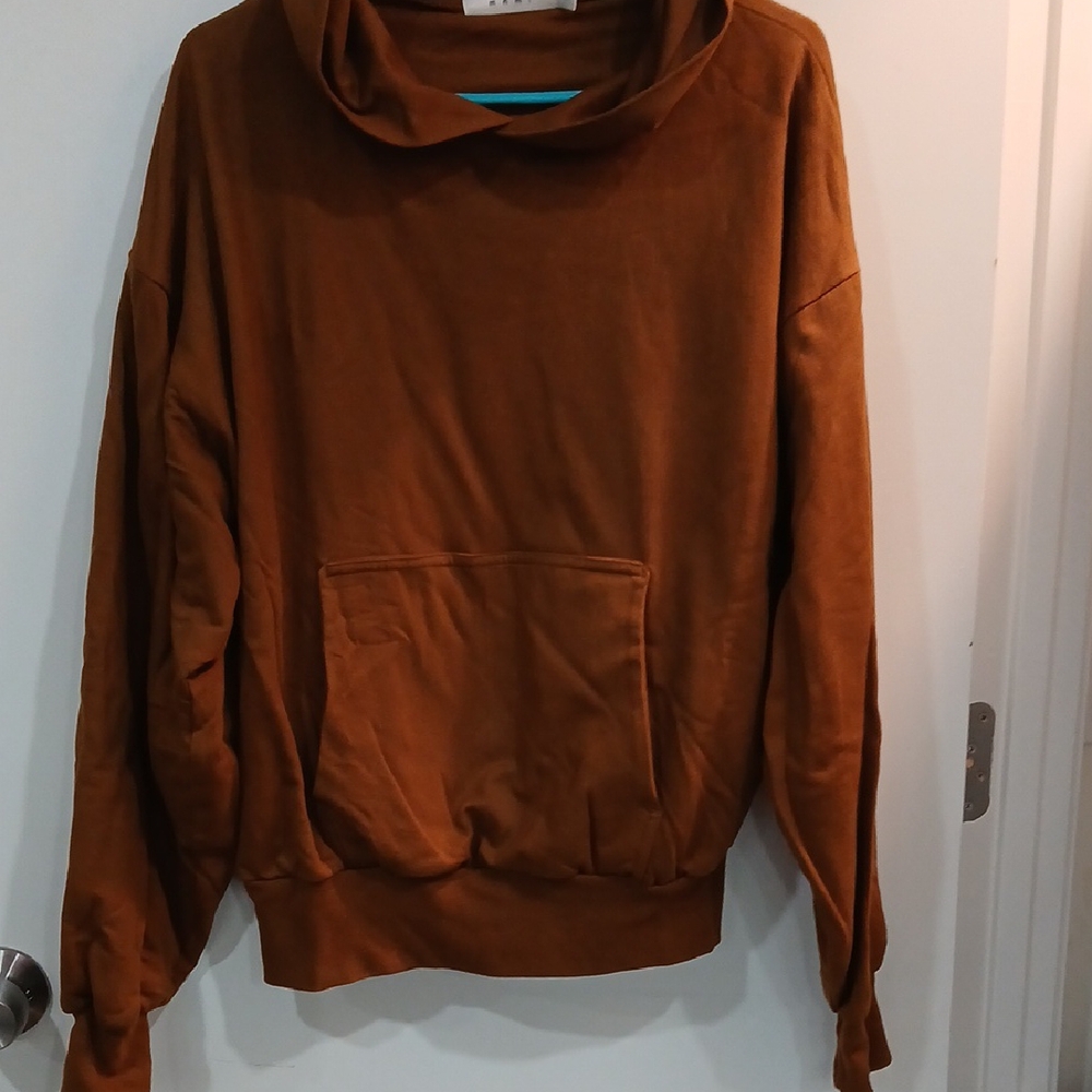 Brown Hoodie with Front Pocket